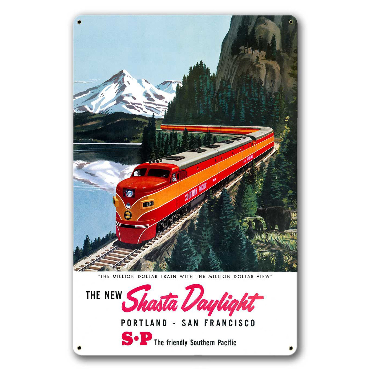 New Shasta Delight Vintage Metal Sign 16 x 24 Inches