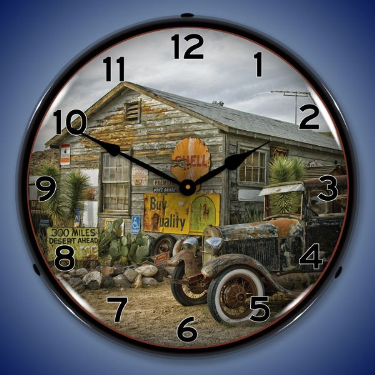 Last Chance Fill Up LED Lighted Wall Clock 14 x 14 Inches