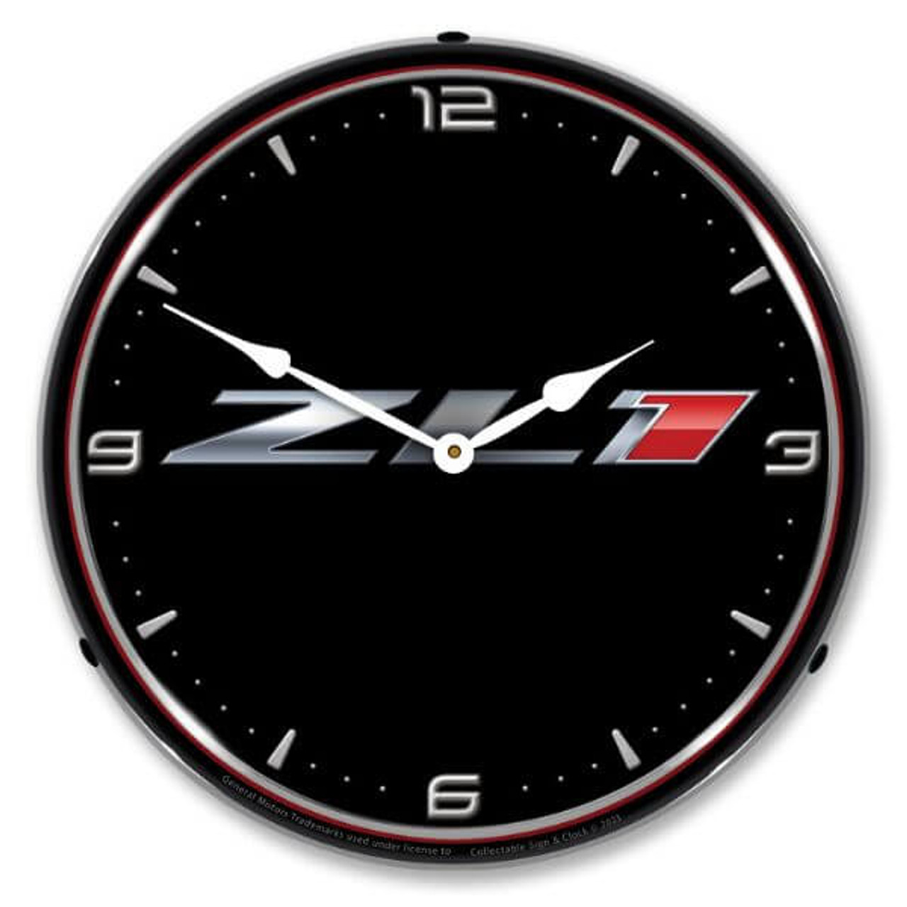 Chevrolet ZL-1 LED Lighted Wall Clock 14 x 14 Inches