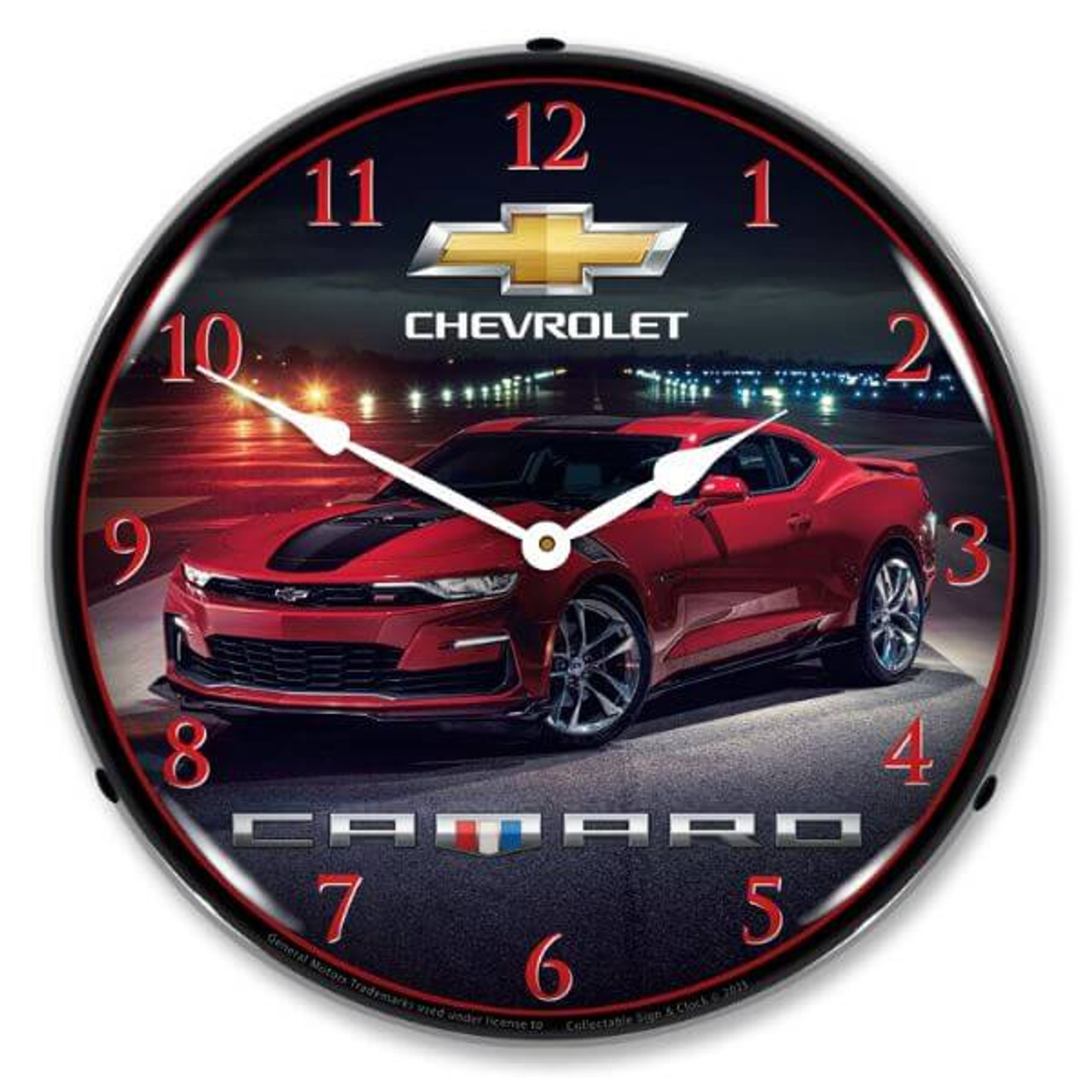 2023 Camaro SS LED Lighted Wall Clock 14 x 14 Inches