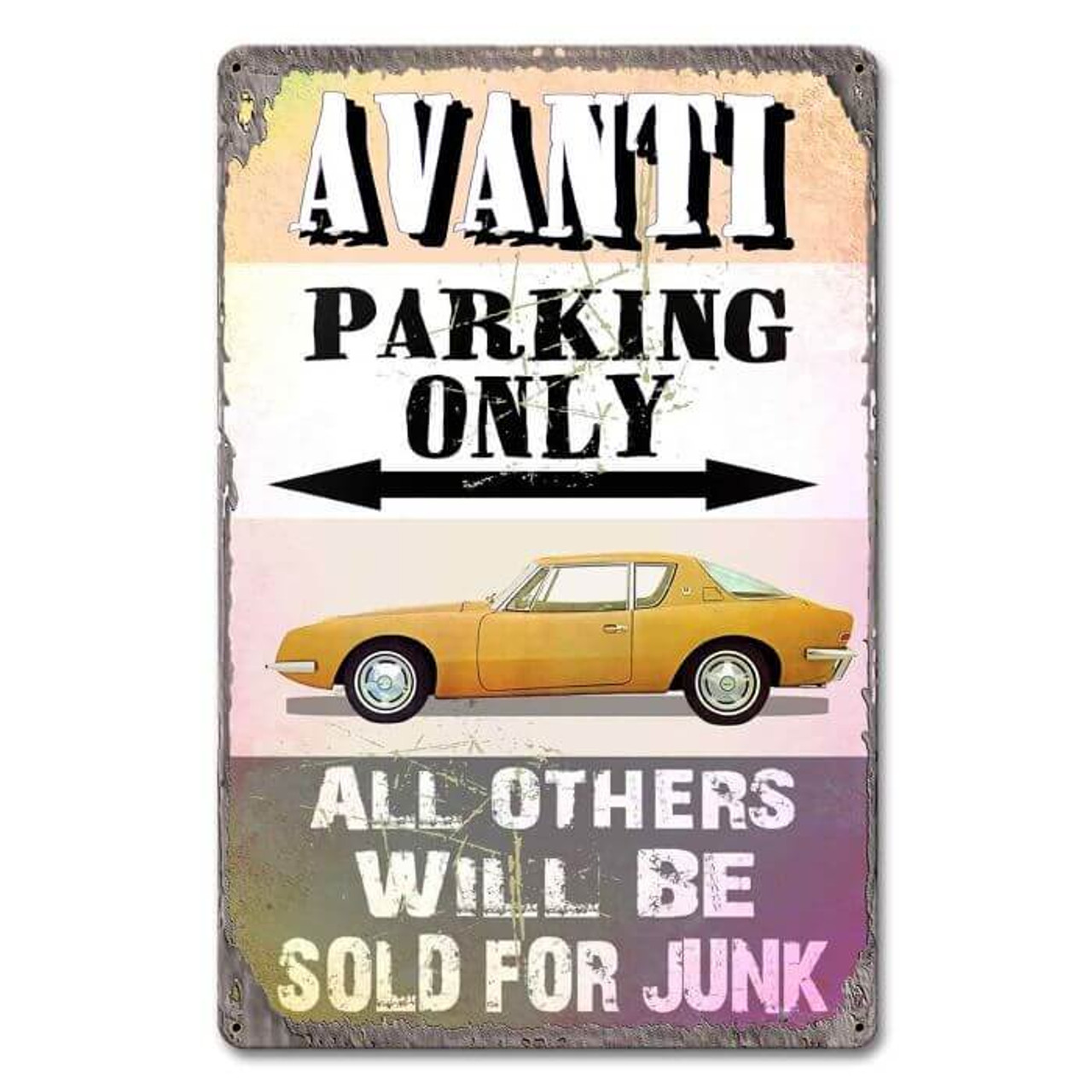 Avanti Parking Only Metal Sign 12 x 18 Inches