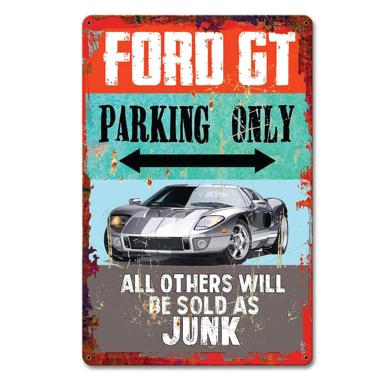 Ford GT Parking Only Metal Sign 12 x 18 Inches