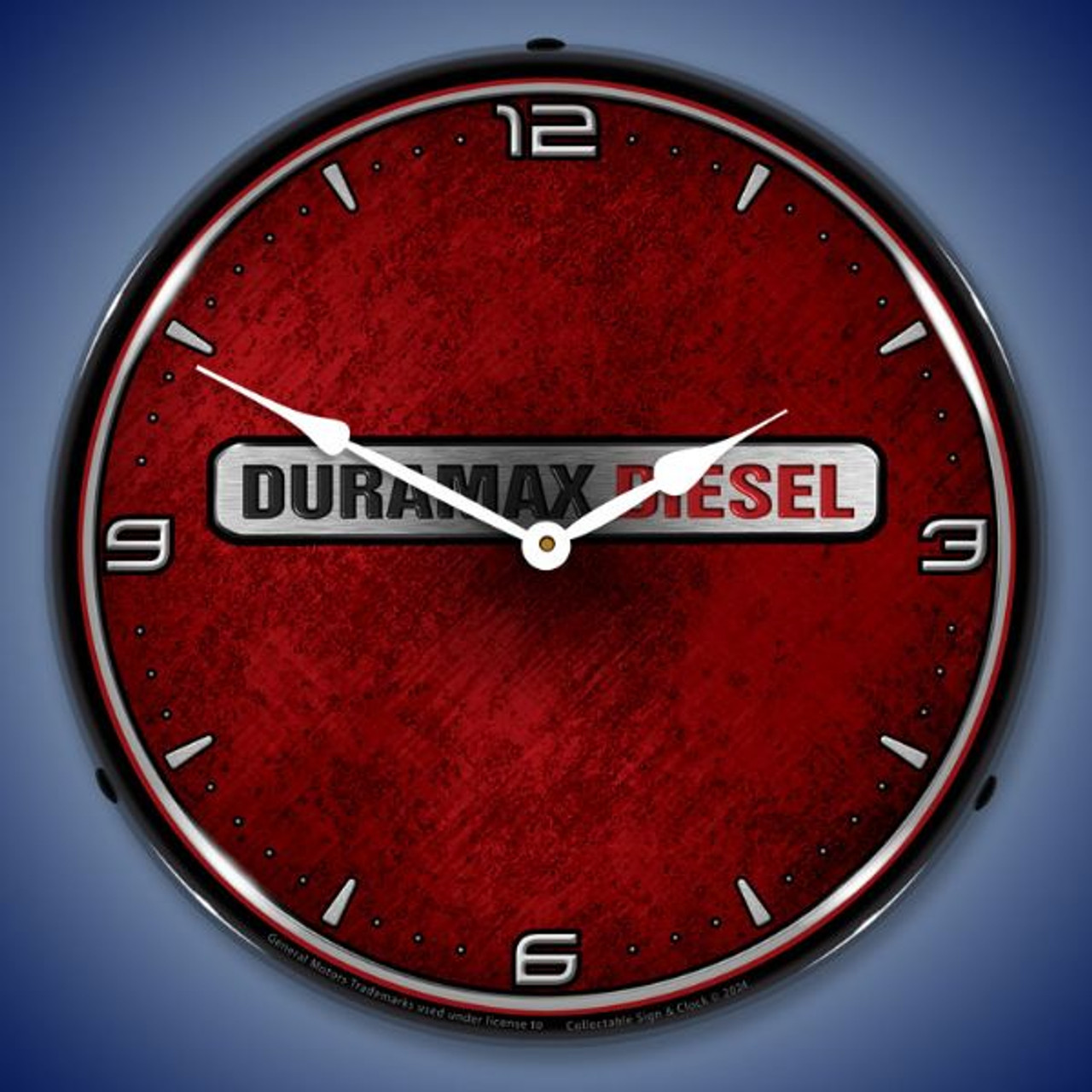 Duramax Diesel LED Lighted Wall Clock 14 x 14 Inches