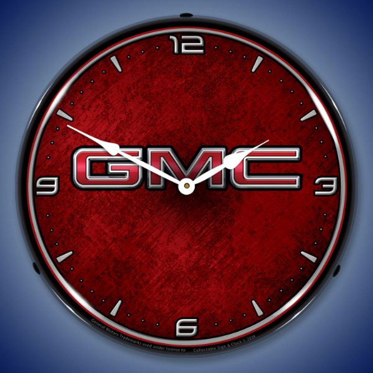 GMC LED Lighted Wall Clock 14 x 14 Inches