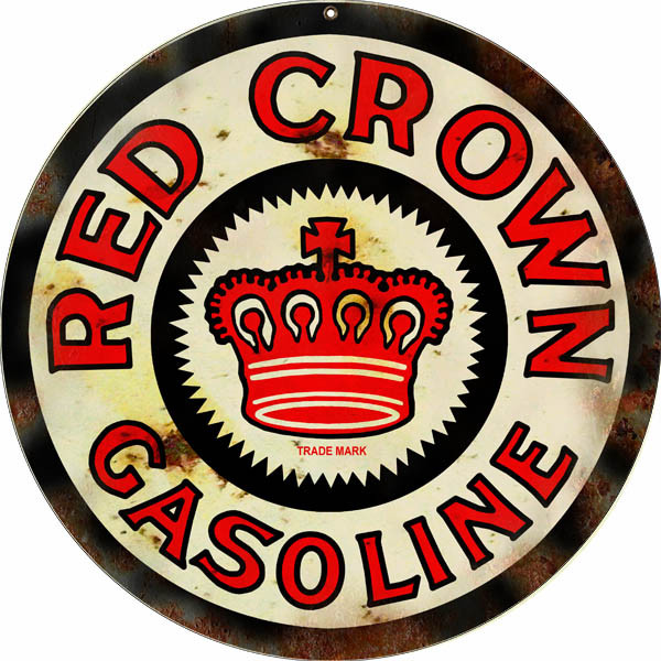 Red Crown Gasoline Reproduction Vintage Motor Oil