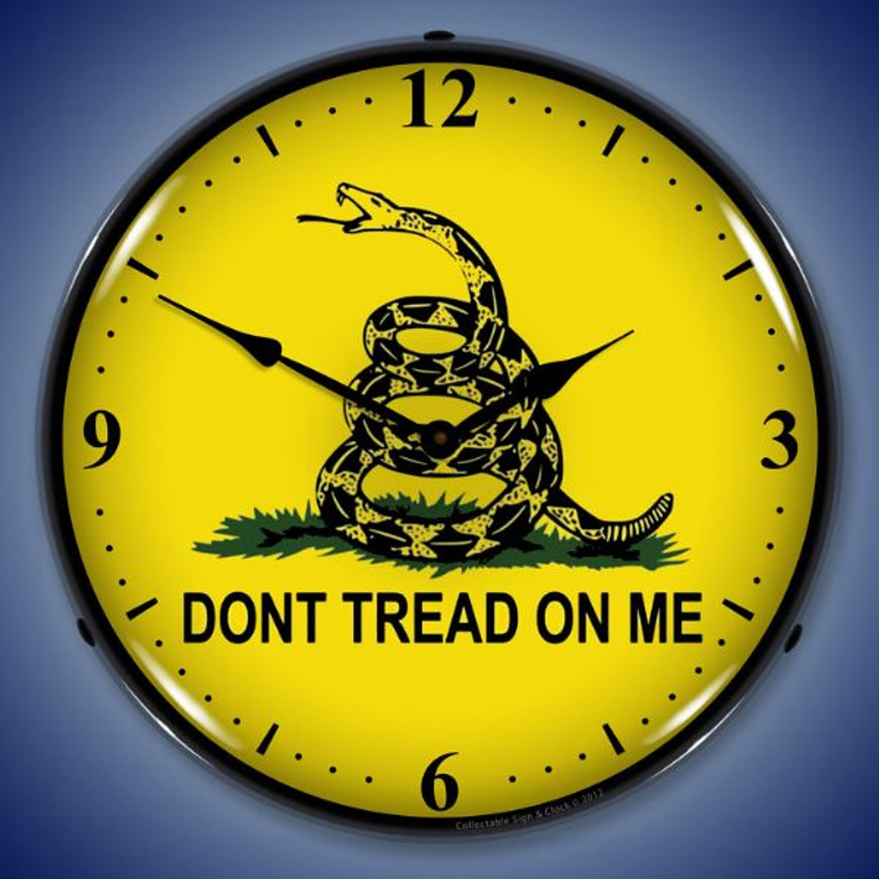 Don't Tread On Me Lighted Wall Clock 14 x 14 Inches