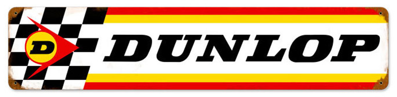 Dunlop Automotive   Metal Sign 28 x 6 Inches