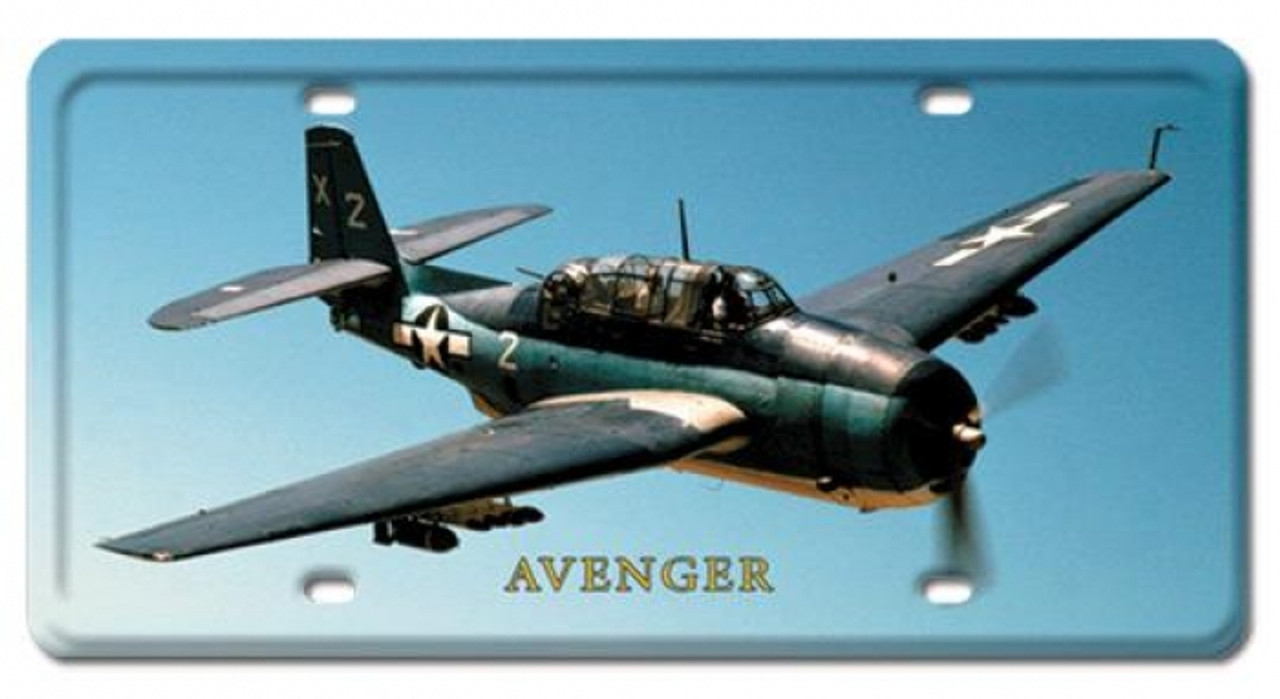 Vintage Avenger License Plate 6 x 12 Inches