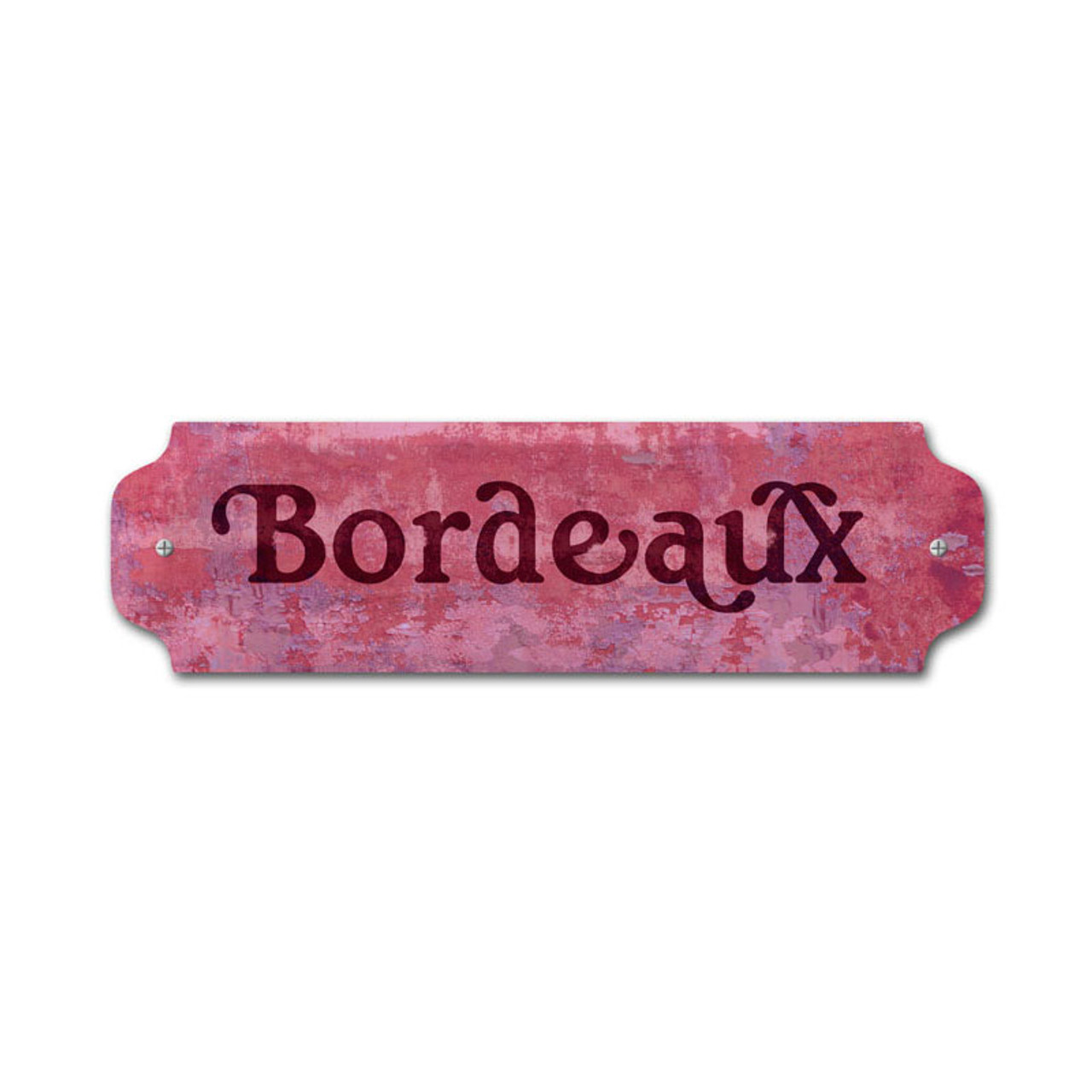 Vintage Bordeaux Door Push 12 x 3 Inches