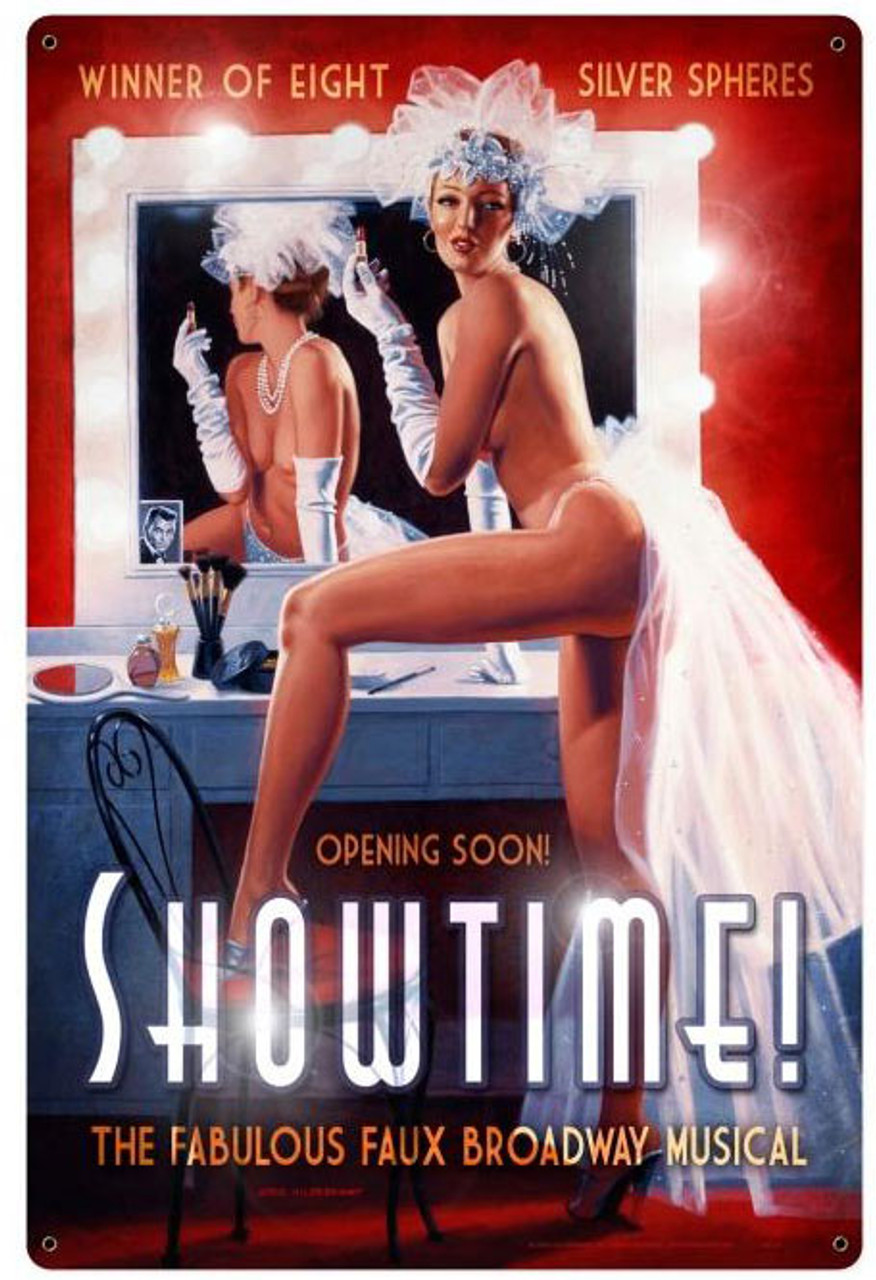 SHOWTIME XL Metal Sign 24 x 36 Inches
