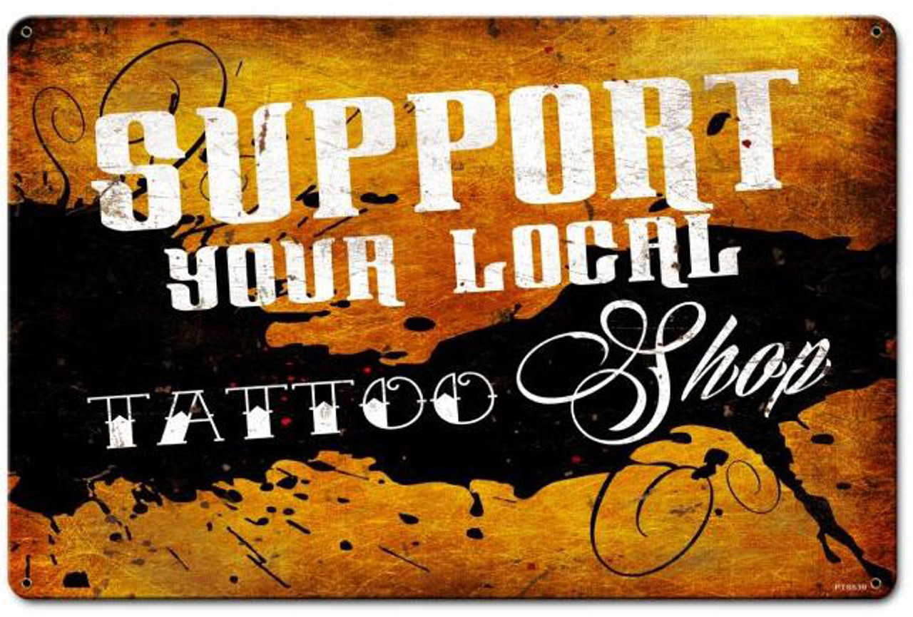 Exterior Sign At A Tattoo Studio. Stock Photo, Picture and Royalty Free  Image. Image 42086842.