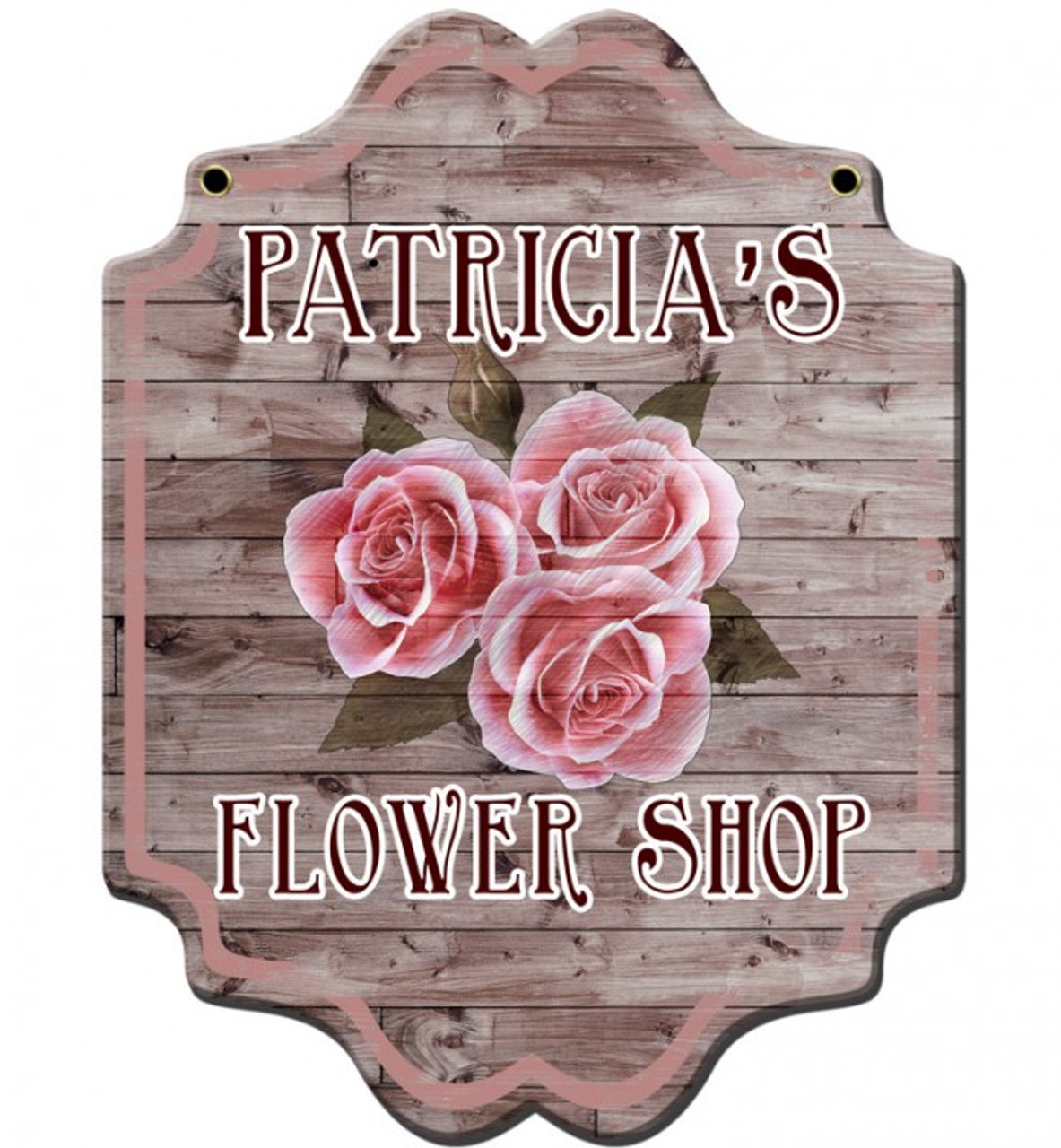 Flower Shop Metal Sign - Personalized 22 x 26 Inches