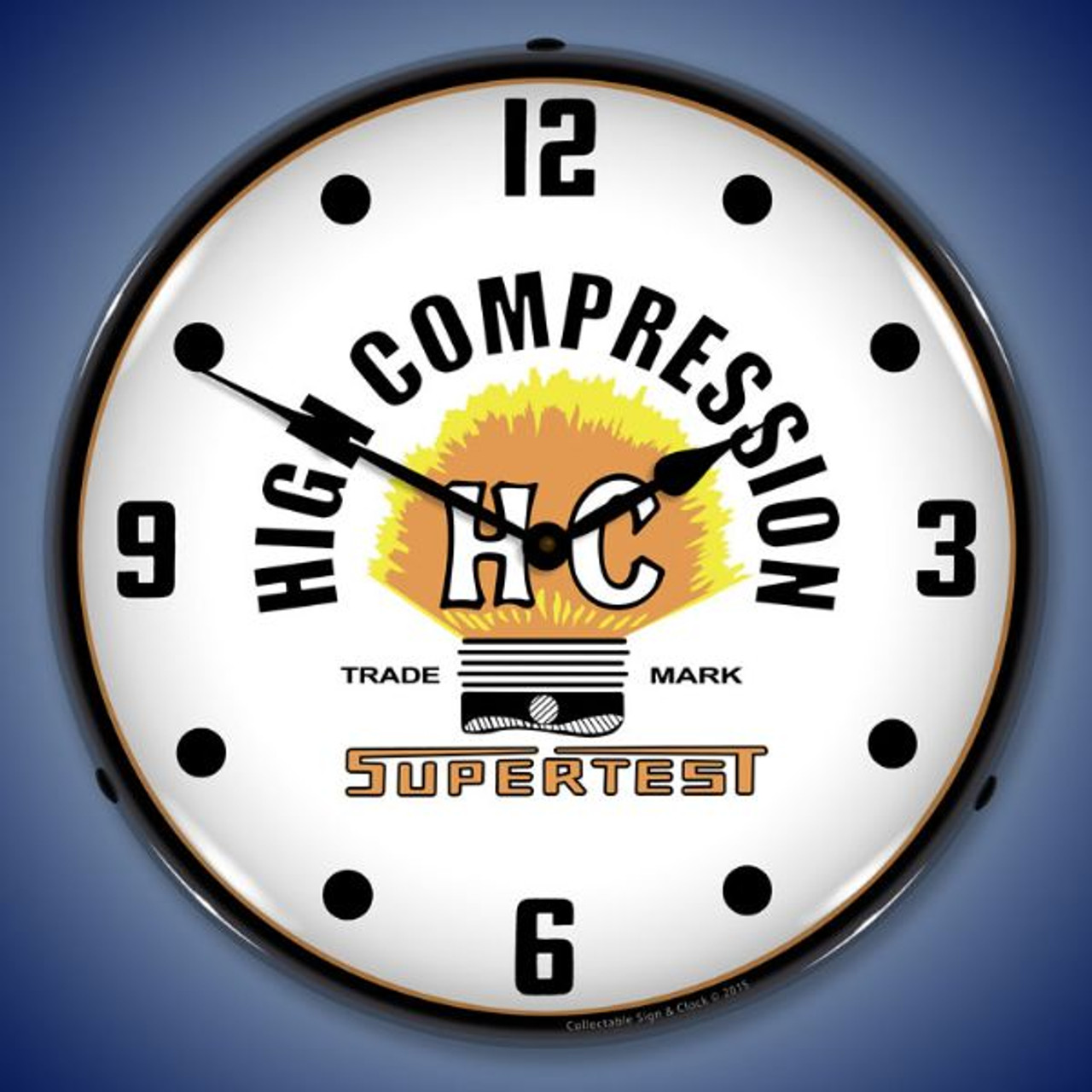 Supertest HC Lighted Wall Clock 14 x 14 Inches