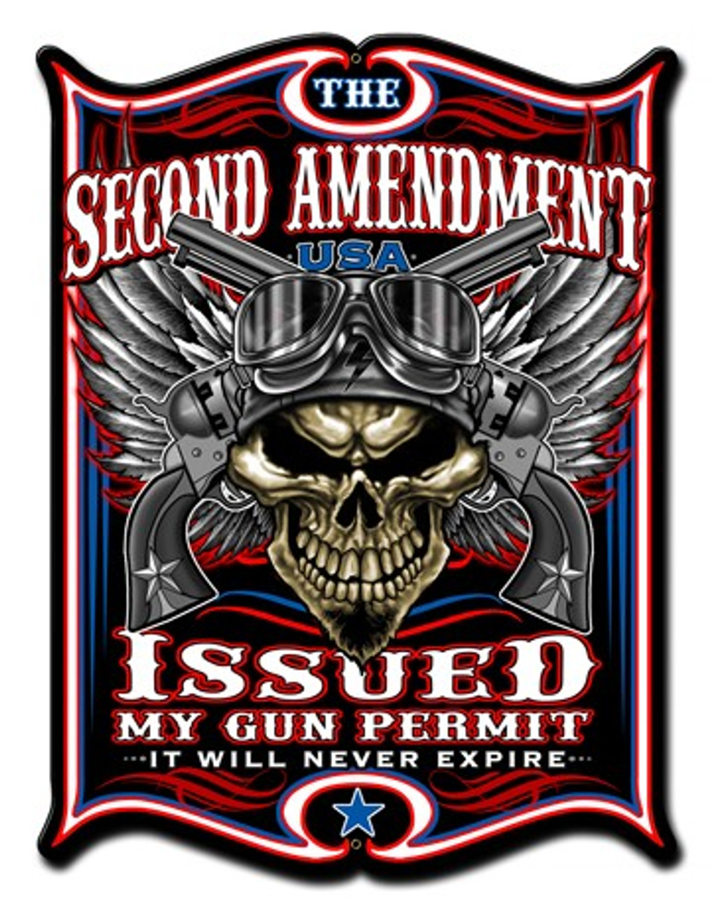 2nd Amendment Metal Sign 18 x 24 Inches