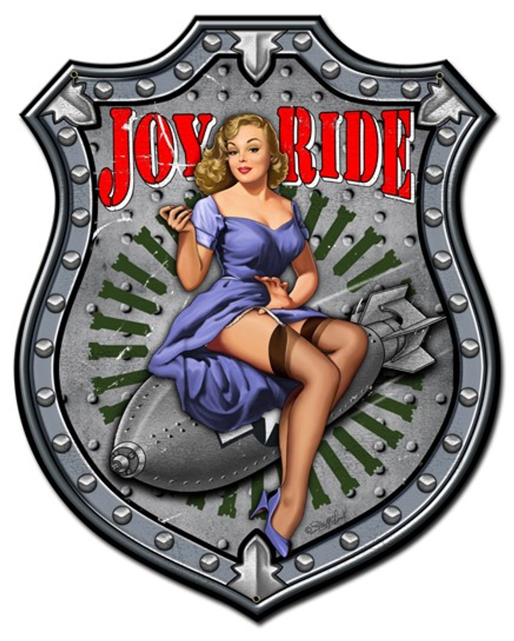 Joy Ride Metal Sign 24 x 30 Inches