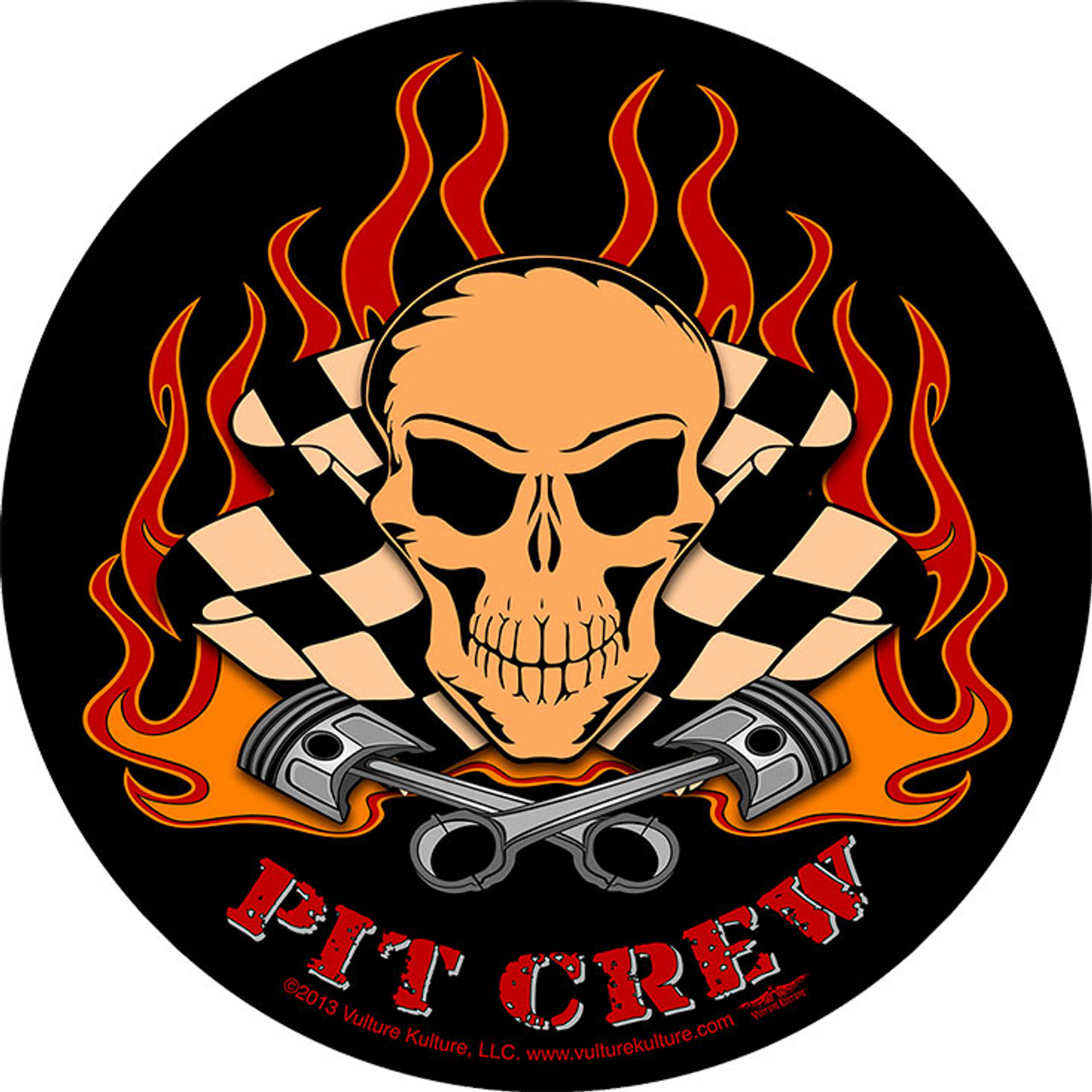 Pit Crew Metal Sign 10 x 10 Inches