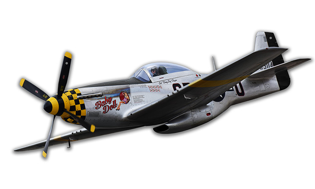 P-51 Mustang Cutout Metal Sign 19 x 8 Inches