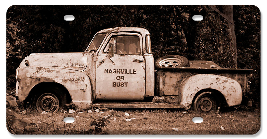 Nashville License Plate 12 x 6 Inches