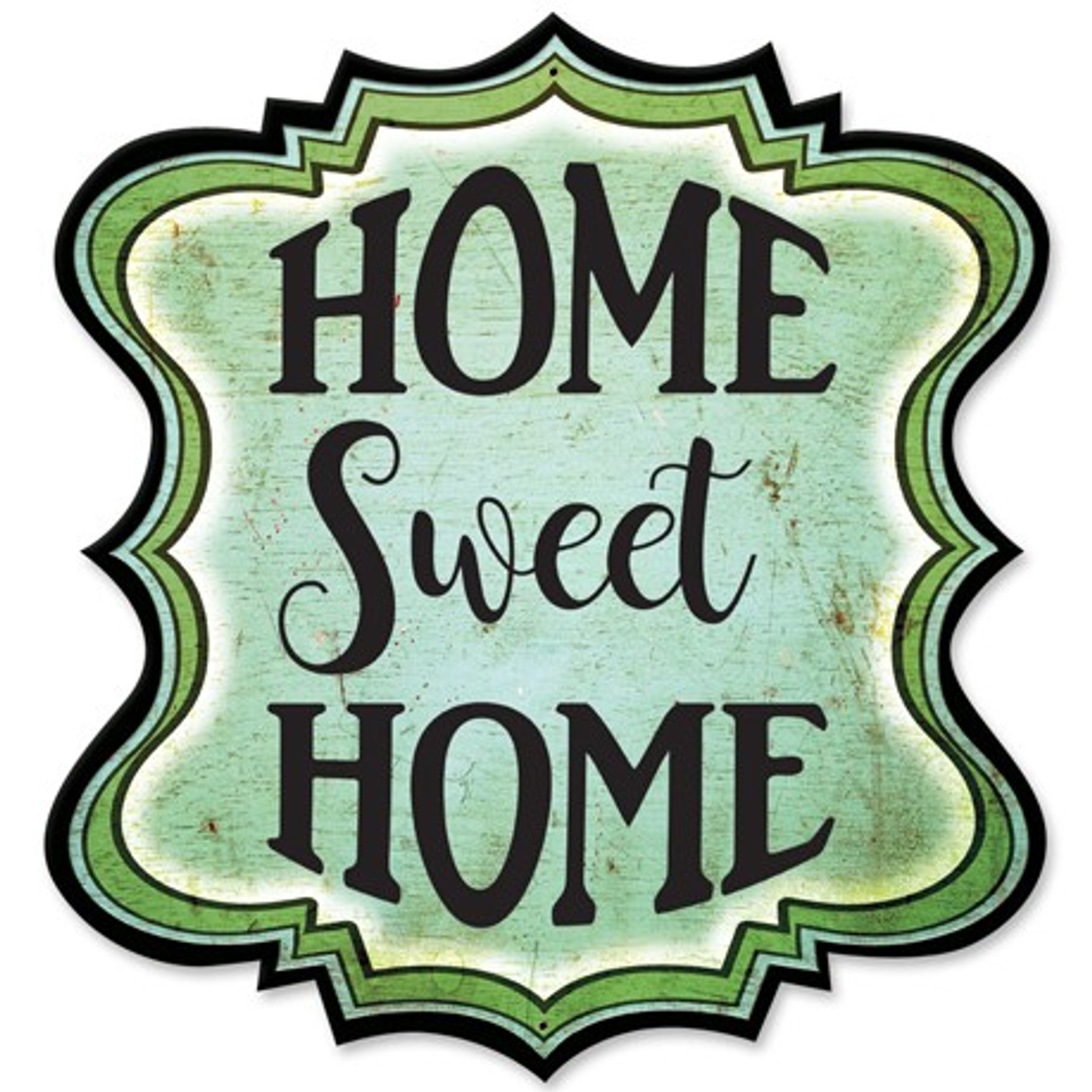 Home Sweet Home Metal Sign 14 X 14 Inches   Ps826 Home Sweet Home Metal Sign  61318.1507305881 