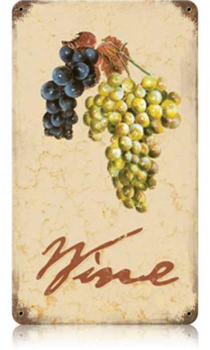 Vintage Wine Cellar Metal Sign 8 x 14 Inches