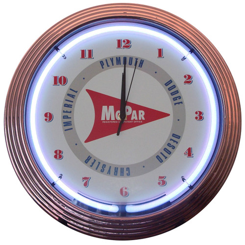 Vintage Reproduction Neon Clocks. Made in the USA with pride