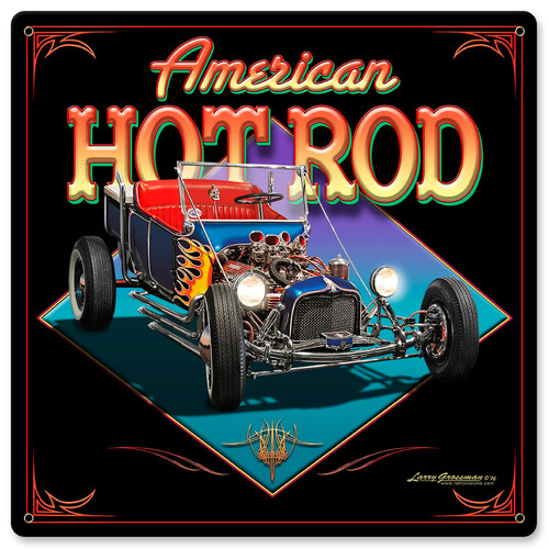 HOT ROD ROADHOUSE 木製看板 ビンテージ風ダメージ加工90's Hot Rod Metal Signs – Garage & Man Cave Classic Car Décor - Page 2
