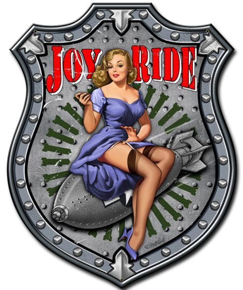 Joy Ride Metal Sign 14 x 18 Inches