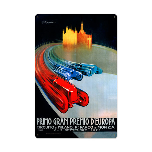 Europe Grand Prix Metal Sign 16 x 24 Inches