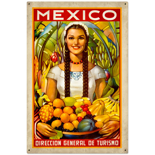 Mexico Metal Sign 24 x 36 Inches