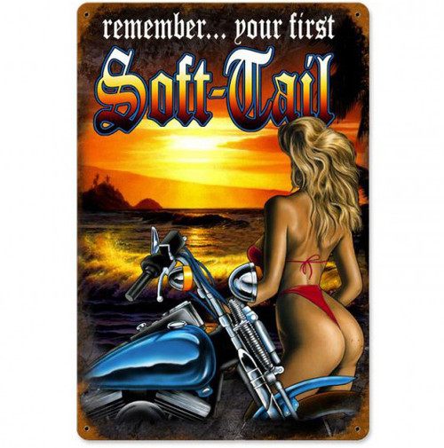 Soft-Tail Metal Sign 12 x 18 Inches