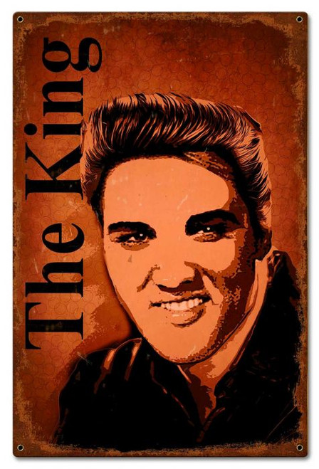 The King Metal Sign 16 x 24 Inches