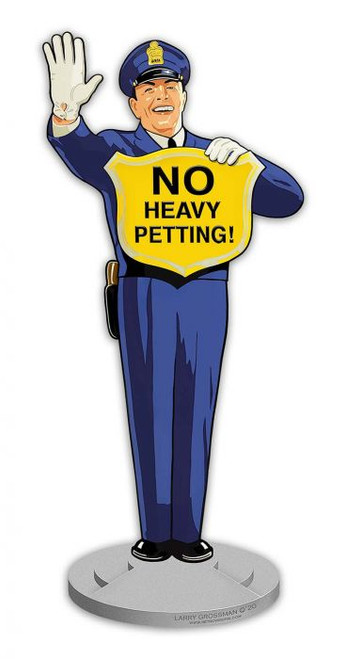 Guard No Heavy Petting Metal Sign 12 x 28 Inches