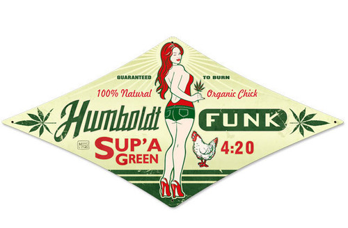 Humboldt Funk Metal Sign 24 x 12 Inches