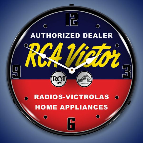 RCA Victor Authorized Dealer LED Lighted Wall Clock 14 x 14 Inches