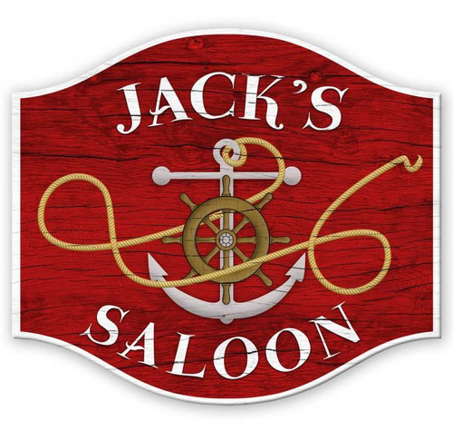 Sailor SaloonMetal Sign - Personalized  18 x 16 Inches