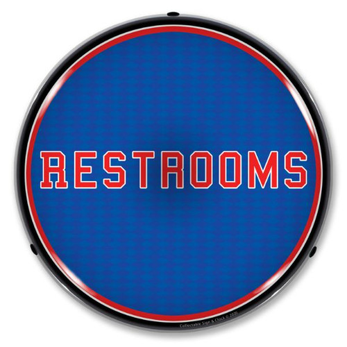 Restrooms  LED Lighted Business Sign 14 x 14 Inches
