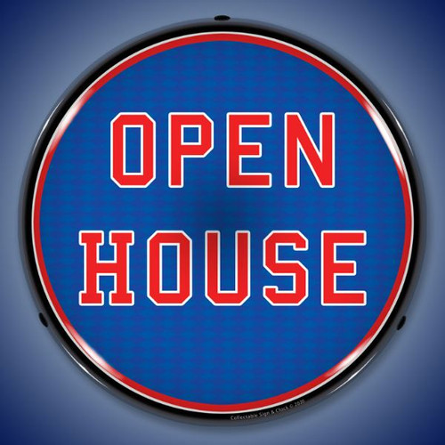 Open House LED Lighted Business Sign 14 x 14 Inches