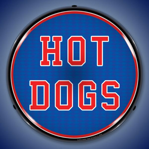 Hot Dogs LED Lighted Business Sign 14 x 14 Inches
