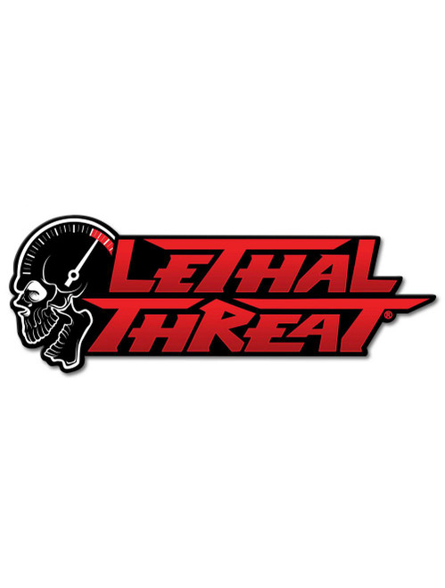 Lethal Threat Logo Metal Sign 24 x 9 Inches