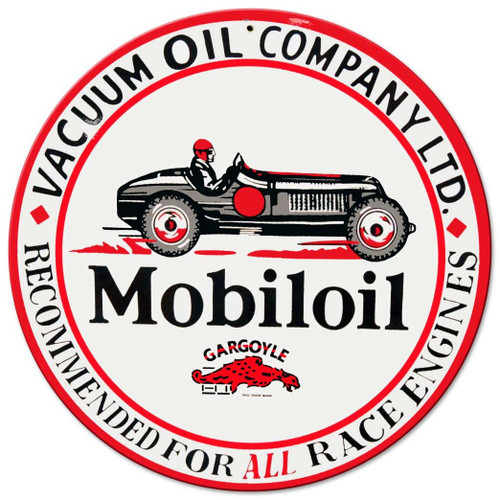 Mobil Oil Metal Sign 14 x 14 Inches