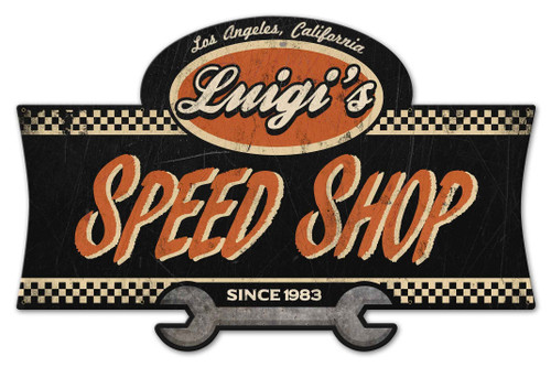 Speed Shopl X-LARGE Metal Sign - Personalized 46 x 30 Inches