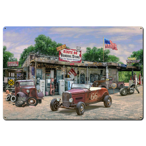 General Store Metal Sign 36 x 24 Inches