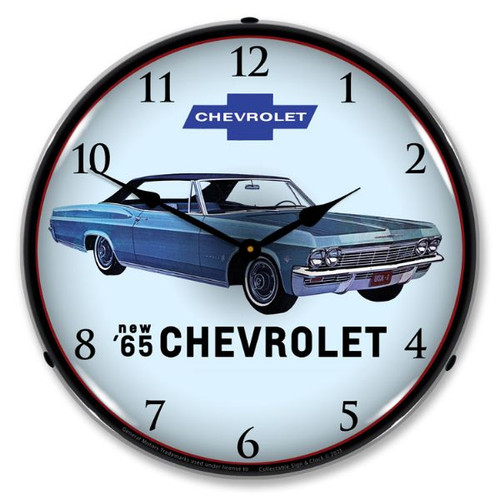 1965 Impala LED Lighted Wall Clock 14 x 14 Inches