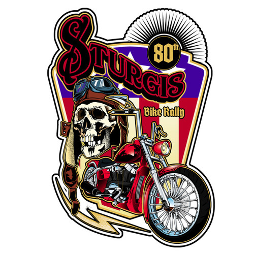 Sturgis Bike Rally Cut Out Metal Sign 14 x 20 Inches