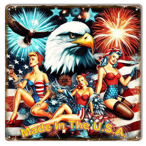 Made in The U.S.A. 12 x 12 Inches