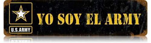 Yo Soy Metal Sign 20 x 5 inches