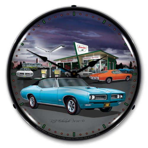 1968   Sinclair  GTO Lighted Wall Clock