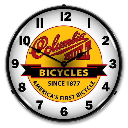 Columbia Bikes Lighted Wall Clock