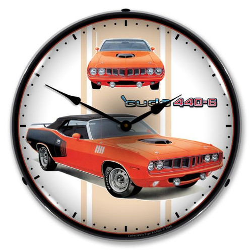 Cuda 440+6 Lighted Wall Clock