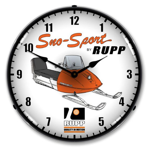 Rupp Snowmobile Lighted Wall Clock